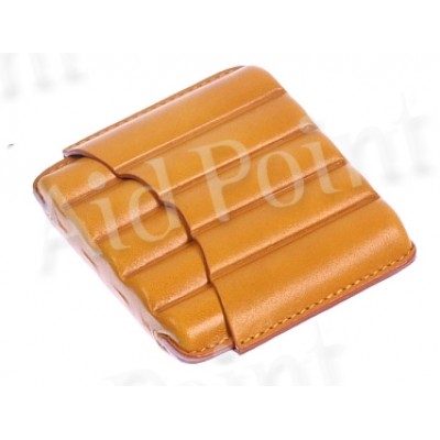 PORTA SIGARI TOSCANI IN CUOIO DA 5 POSTI GIALLO